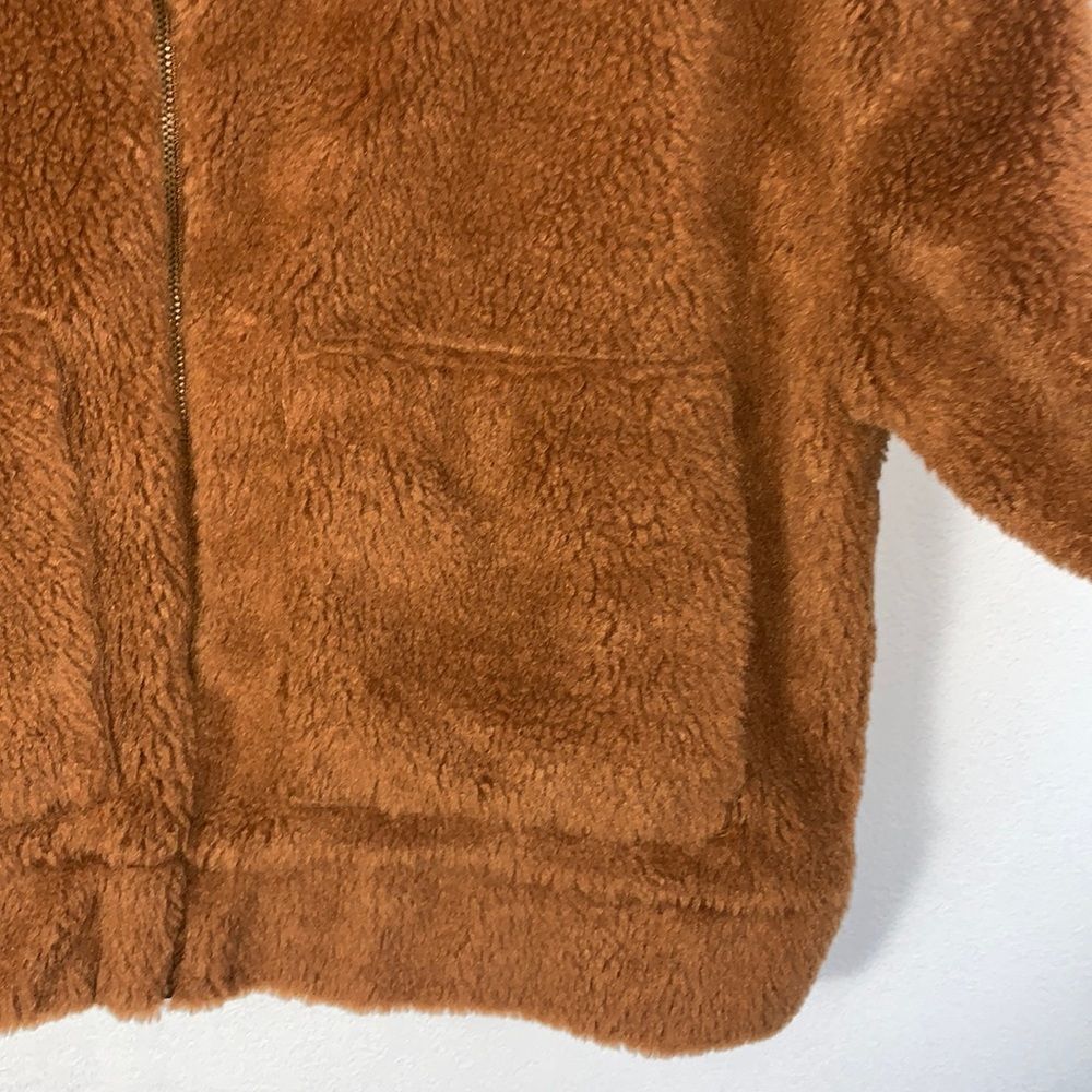 NWT Thread & Supply Northy Brown Teddy Bear Faux Shearling Sherpa Jacket Sz L - Picture 7 of 11